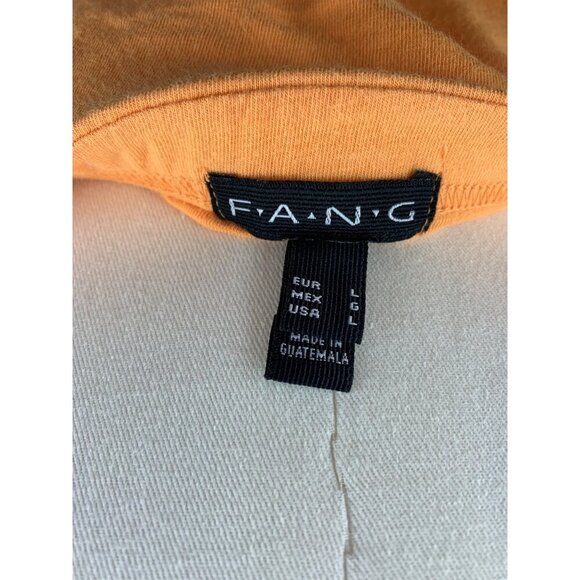 Women's F.A.N.G Orange & Brown Halter Top With Paisley Print Size Large - Picture 6 of 7